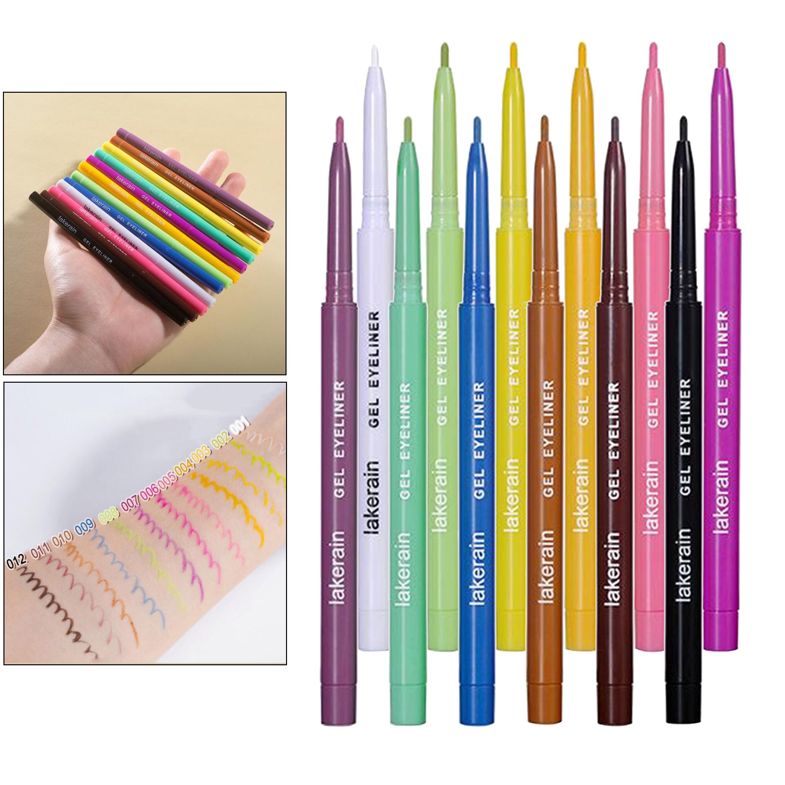 Colorful Eyeliner Eye Liner Pen Eye Makeup Lip Eyeshadow Pencil Cosmetic