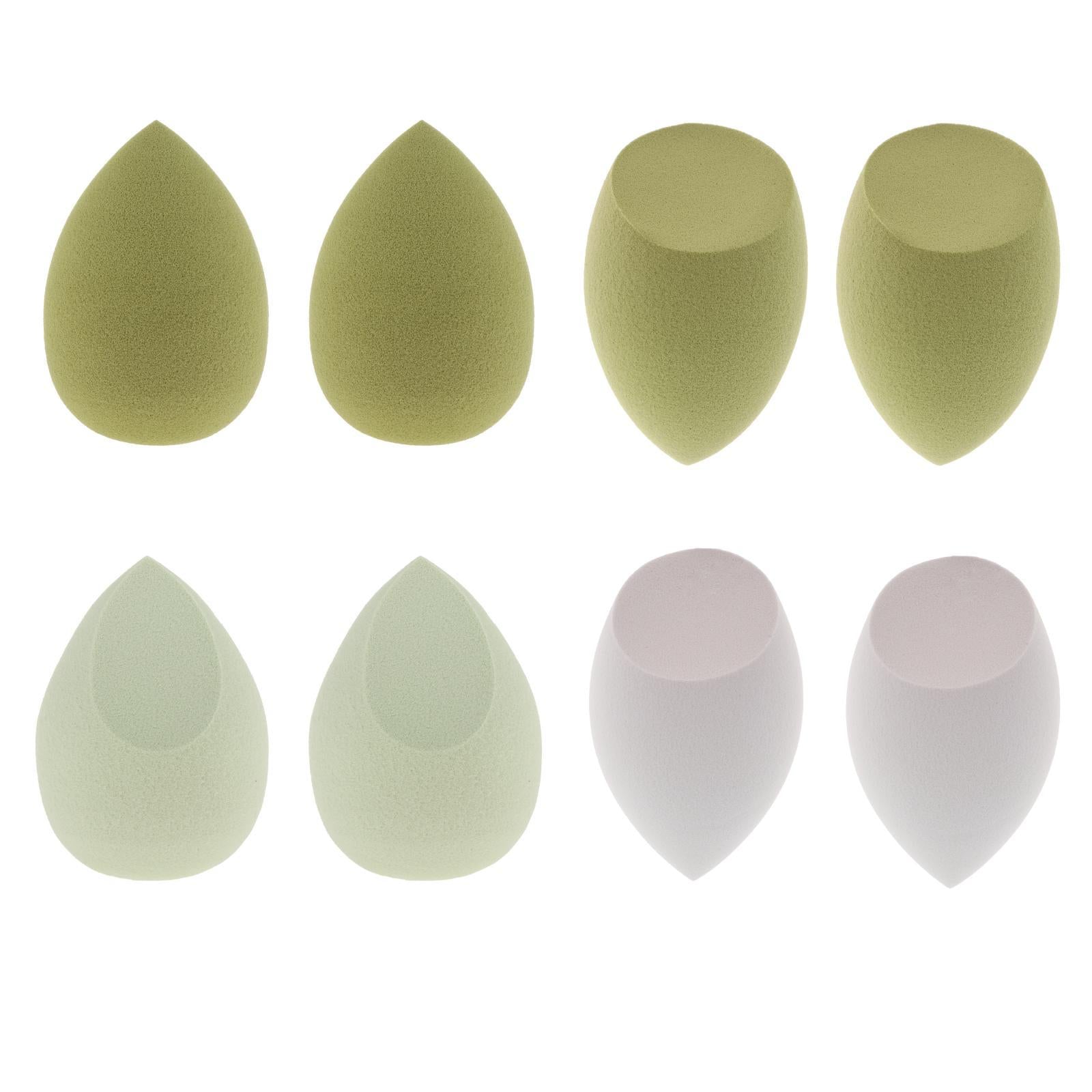 8x Beauty Makeup Sponge Set Blender Blending Foundation  Avocado Green