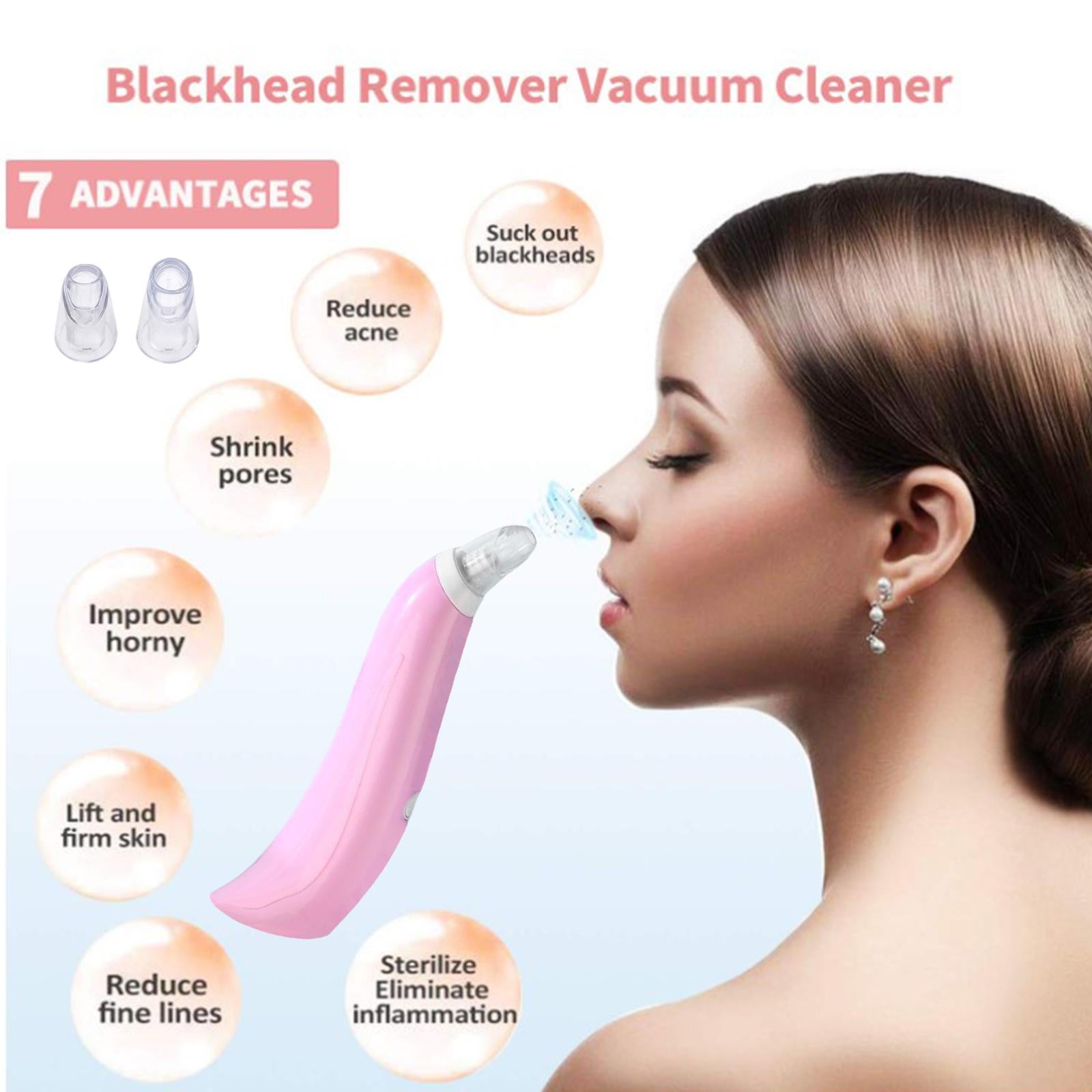 Face Skin Care Blackhead Remover Acne Vacuum Suction Spot Cleaner Pink