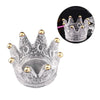 Nail Art Dappen Dish Glass Dapping Bowl Cup  Gold-plated crown