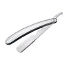 Straight Edge Barber Razors Folding Shaving Razor Mens Manual Shaver Silver