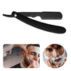 Straight Edge Barber Razors Folding Shaving Razor Mens Manual Shaver Black