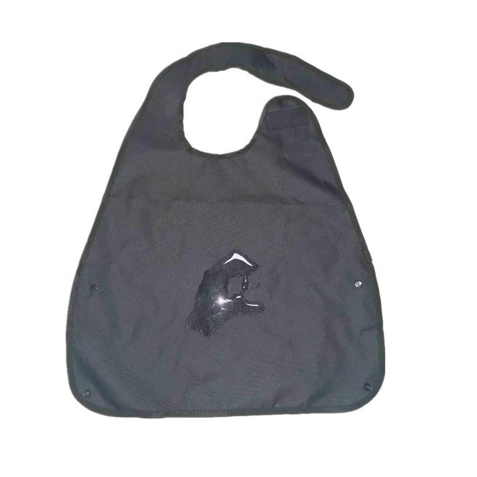 Crumb Catcher Adult Bib Apron with Pocket Waterproof Mealtime Protector