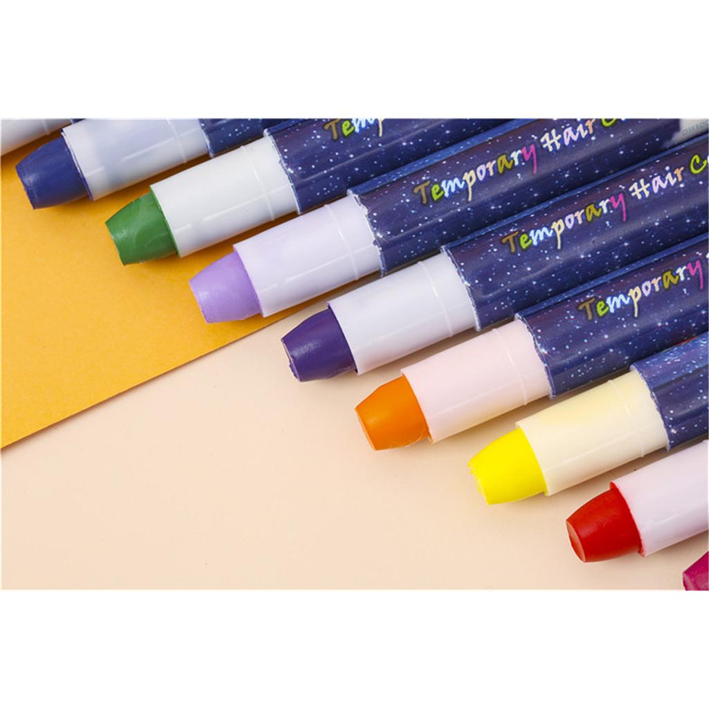 Hair Chalk Pens for Girls Kids Women Party Makeup Gift Washable Hair Dye Kit