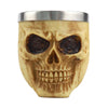 Mens Skull Head Soap Cup Shaving Lather Bowl for Male Heavy Duty Style 02