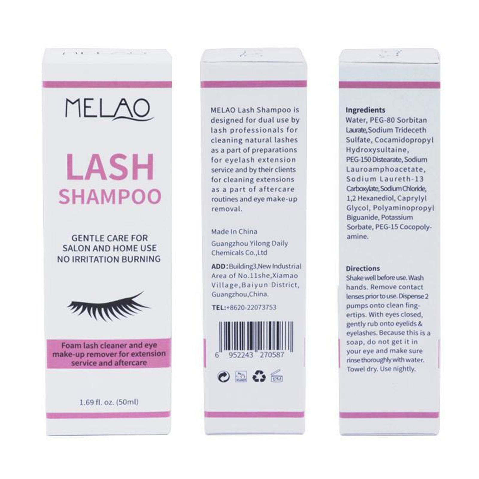 Eyelash Extension Foaming Shampoo Foam Cleanser Lash Shampoo 1.69fl.oz/50ml