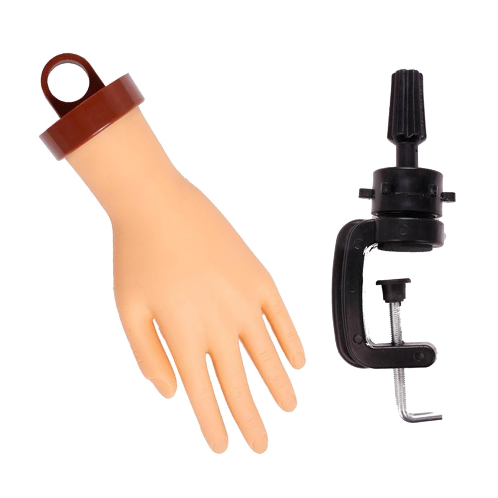 Nail Practice Hand Manicure DIY Training Display Model Hand with Bracket