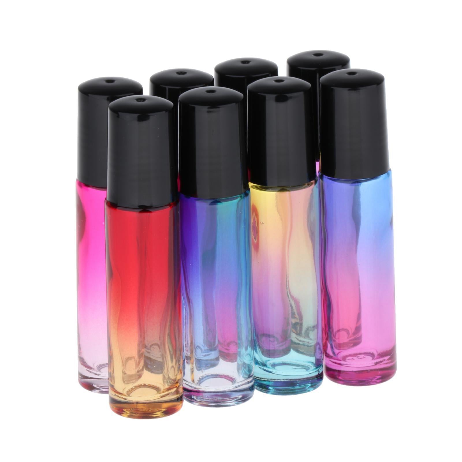 24pcs Roll on Glass Bottles Perfume Essential Oil Bottle Travel Gradient