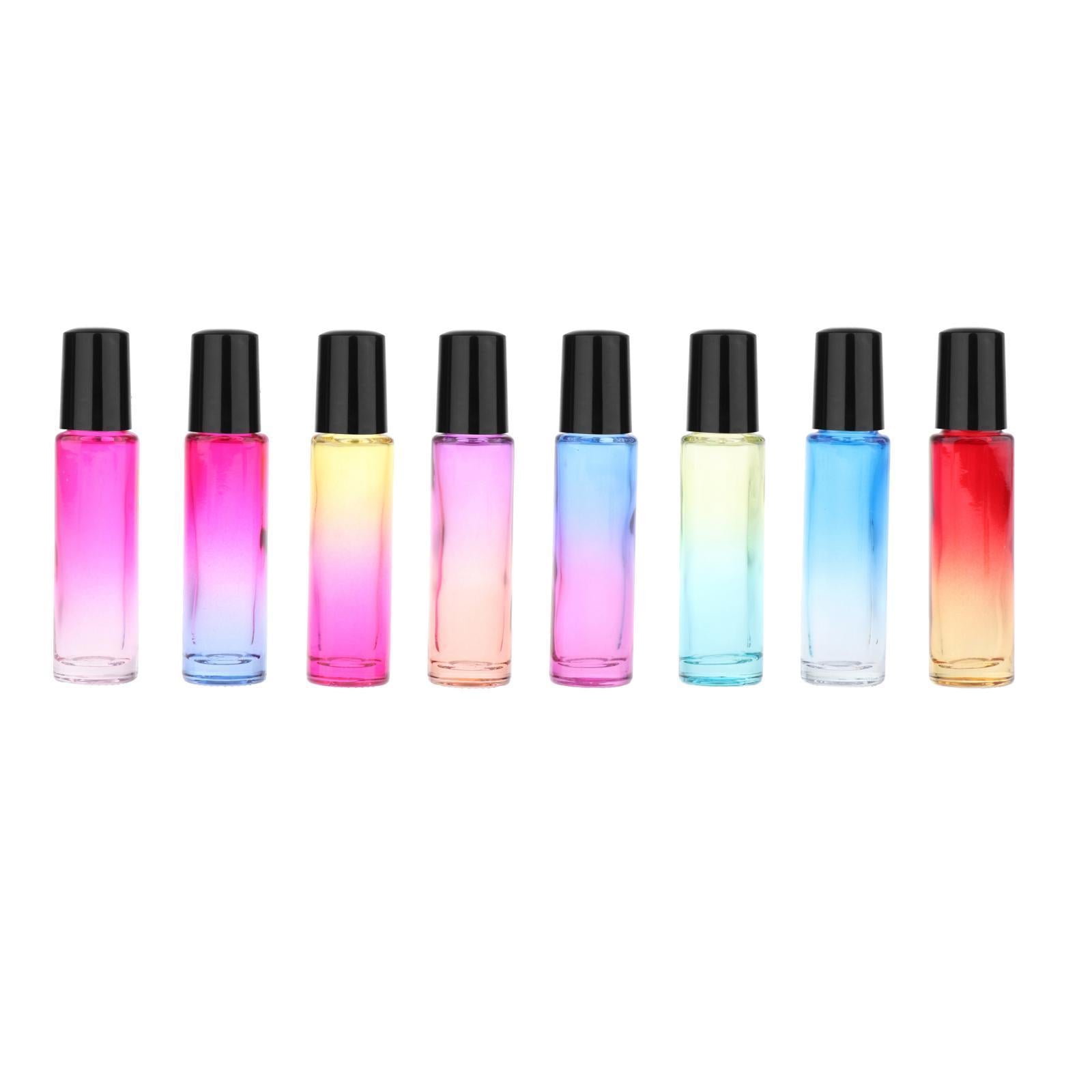 24pcs Roll on Glass Bottles Perfume Essential Oil Bottle Travel Gradient