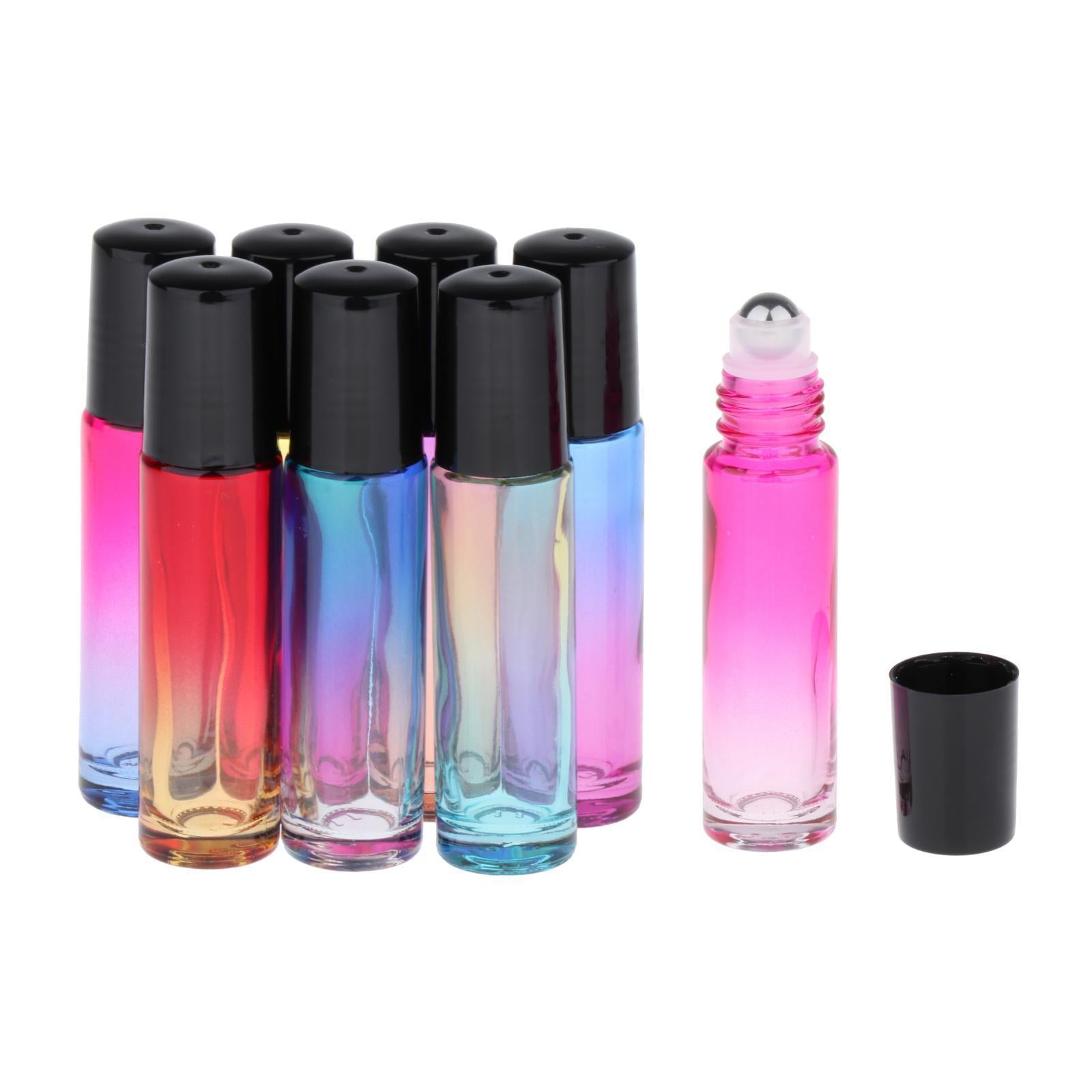 24pcs Roll on Glass Bottles Perfume Essential Oil Bottle Travel Gradient