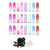 24pcs Roll on Glass Bottles Perfume Essential Oil Bottle Travel Gradient