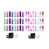 24pcs Roll on Glass Bottles Perfume Essential Oil Bottle Travel Gradient