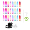 24pcs Roll on Glass Bottles Perfume Essential Oil Bottle Travel Gradient