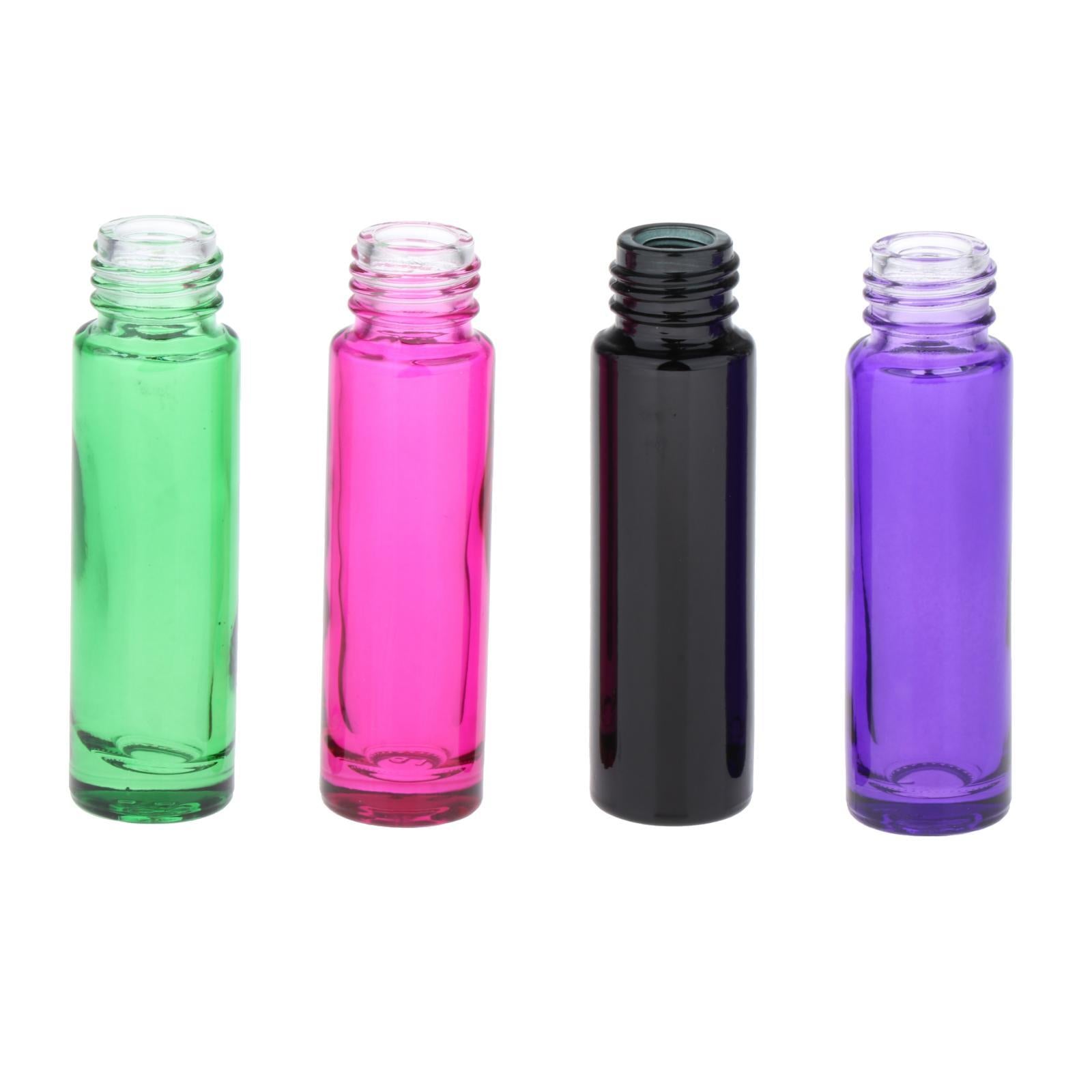 24pcs Roll on Glass Bottles Perfume Essential Oil Bottle Travel Color