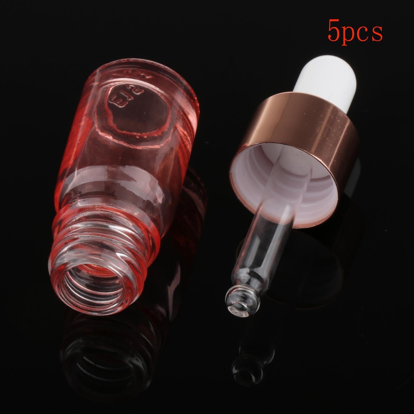 Multifunction Glass Eye Dropper Bottle for Oil Massage Perfumes Laboratory 5ml