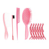 with Clips Styling Comb Set Hair Brush for Salon Defining Curls Blow Drying