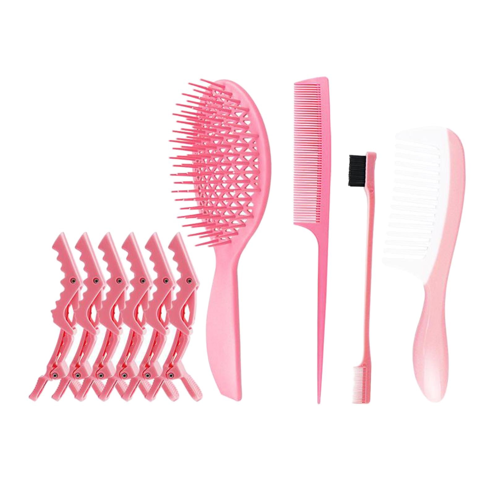 with Clips Styling Comb Set Hair Brush for Salon Defining Curls Blow Drying