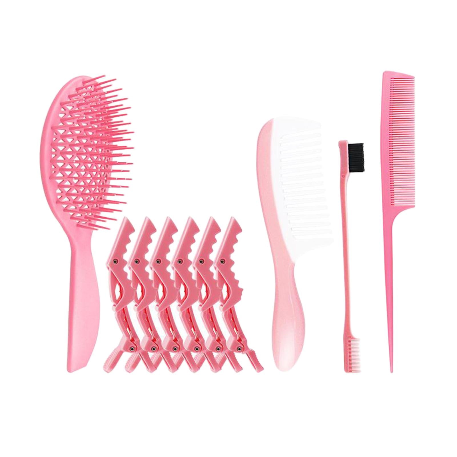 with Clips Styling Comb Set Hair Brush for Salon Defining Curls Blow Drying