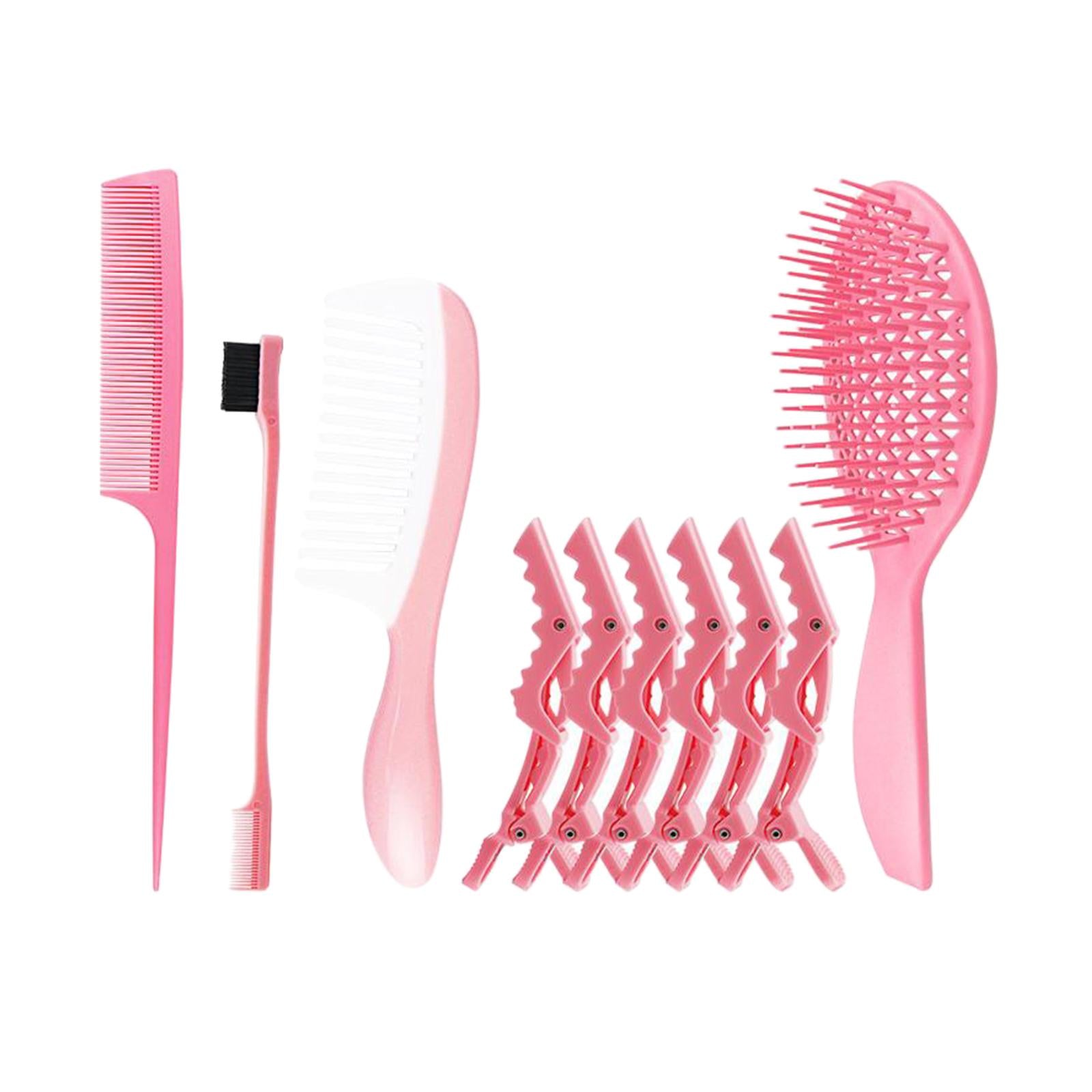 with Clips Styling Comb Set Hair Brush for Salon Defining Curls Blow Drying