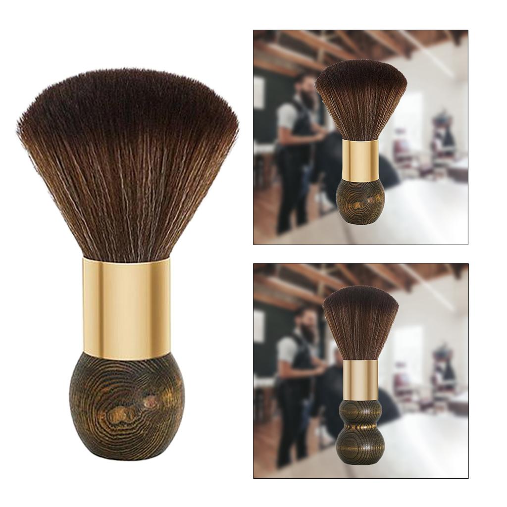 Professional Wooden Hairbrush Haircut for Salon Barber Remove Hair Clippings Trumpet A