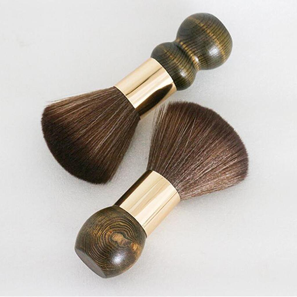 Professional Wooden Hairbrush Haircut for Salon Barber Remove Hair Clippings Trumpet A