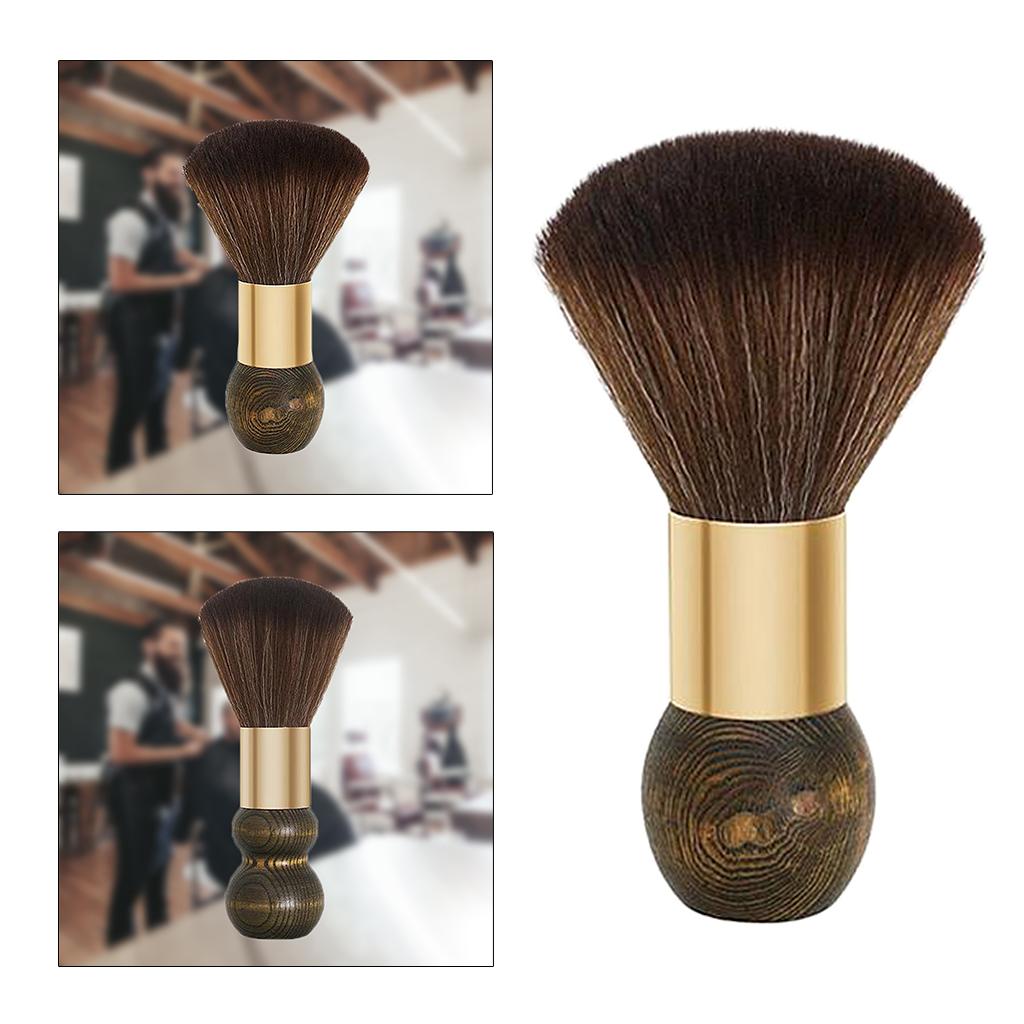 Professional Wooden Hairbrush Haircut for Salon Barber Remove Hair Clippings Trumpet A