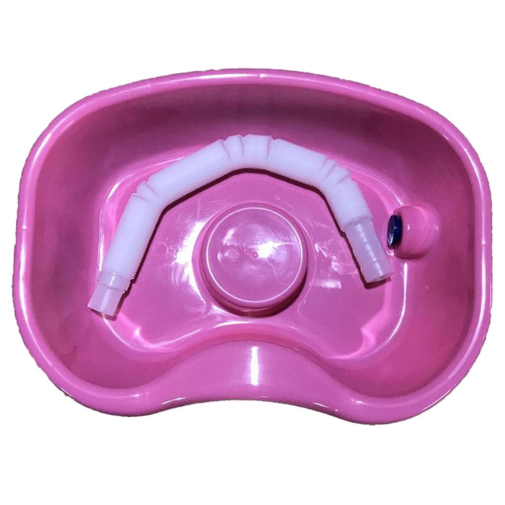 In Bed Shampoo Hair Washing Basin Bathing Aid for Disabled Elderly Pregnancy Pink 150cm