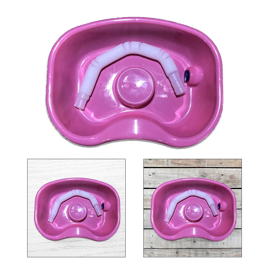 In Bed Shampoo Hair Washing Basin Bathing Aid for Disabled Elderly Pregnancy Pink 150cm