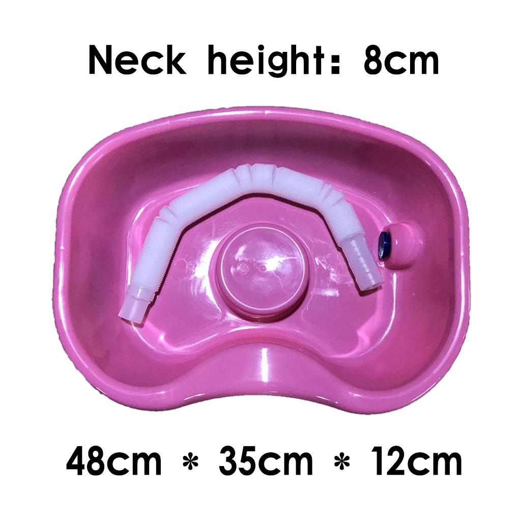 In Bed Shampoo Hair Washing Basin Bathing Aid for Disabled Elderly Pregnancy Pink 150cm