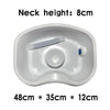 In Bed Shampoo Hair Washing Basin Bathing Aid for Disabled Elderly Pregnancy White 70cm