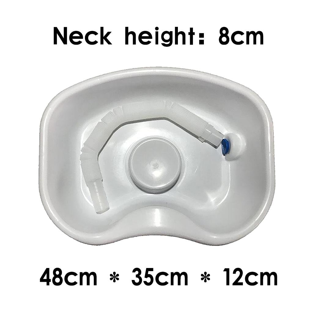 In Bed Shampoo Hair Washing Basin Bathing Aid for Disabled Elderly Pregnancy White 150cm