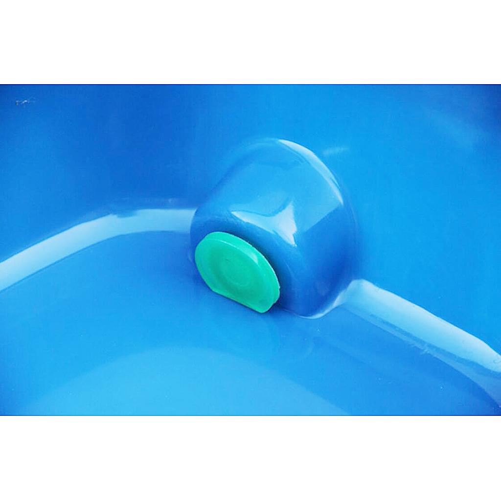 In Bed Shampoo Hair Washing Basin Bathing Aid for Disabled Elderly Pregnancy Light Blue 150cm