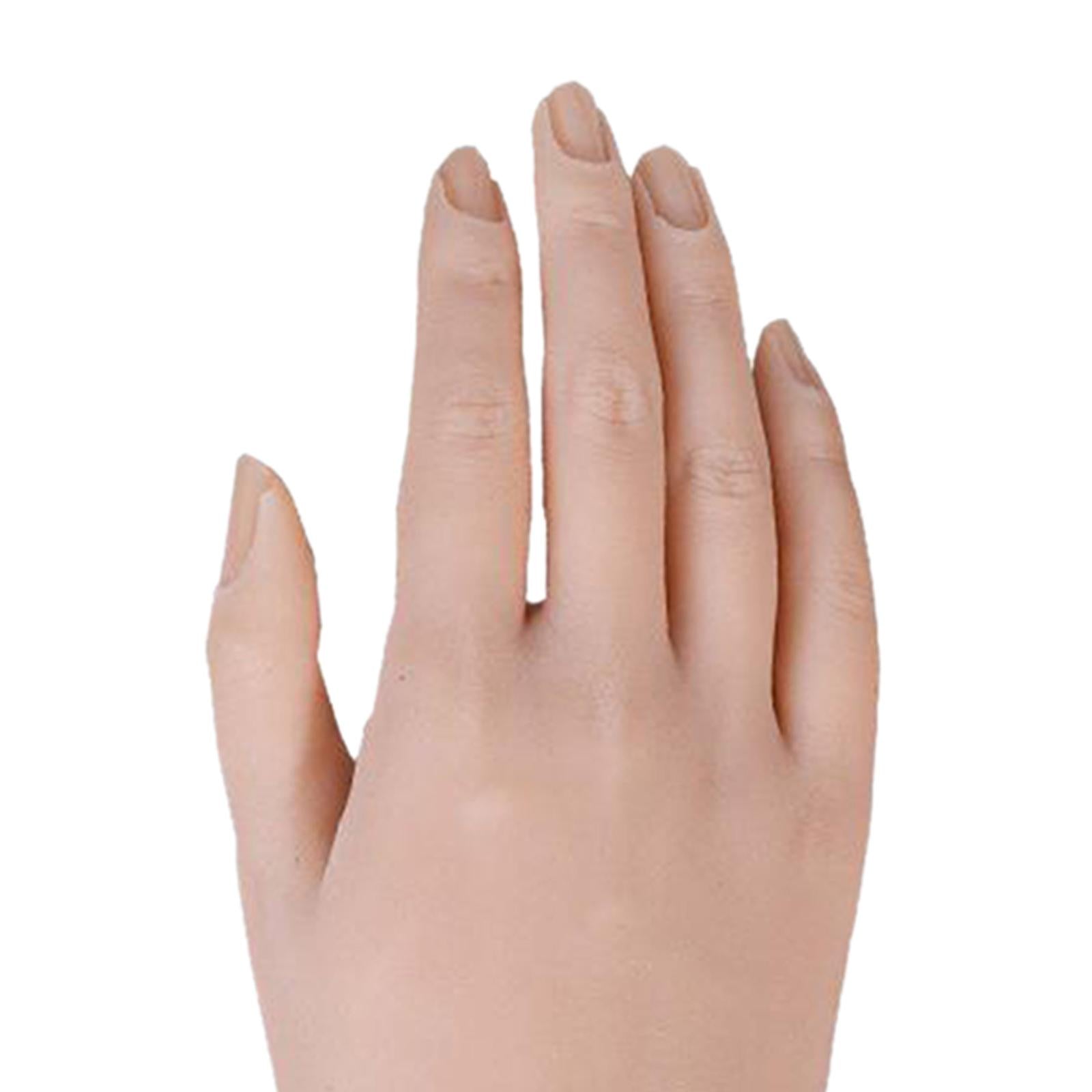 Silicone Practice Hand for Acrylic Nails Movable Flexible Fake Hand  Style 1