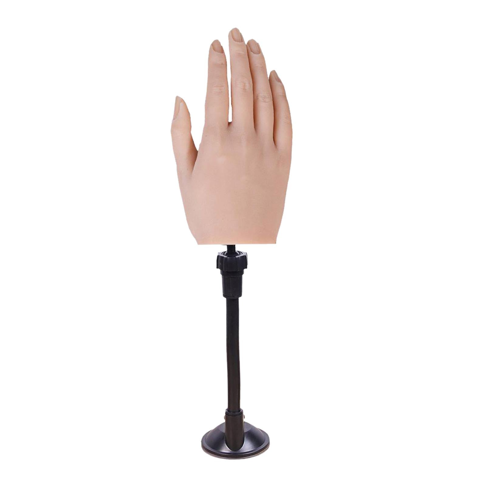 Silicone Practice Hand for Acrylic Nails Movable Flexible Fake Hand  Style 1