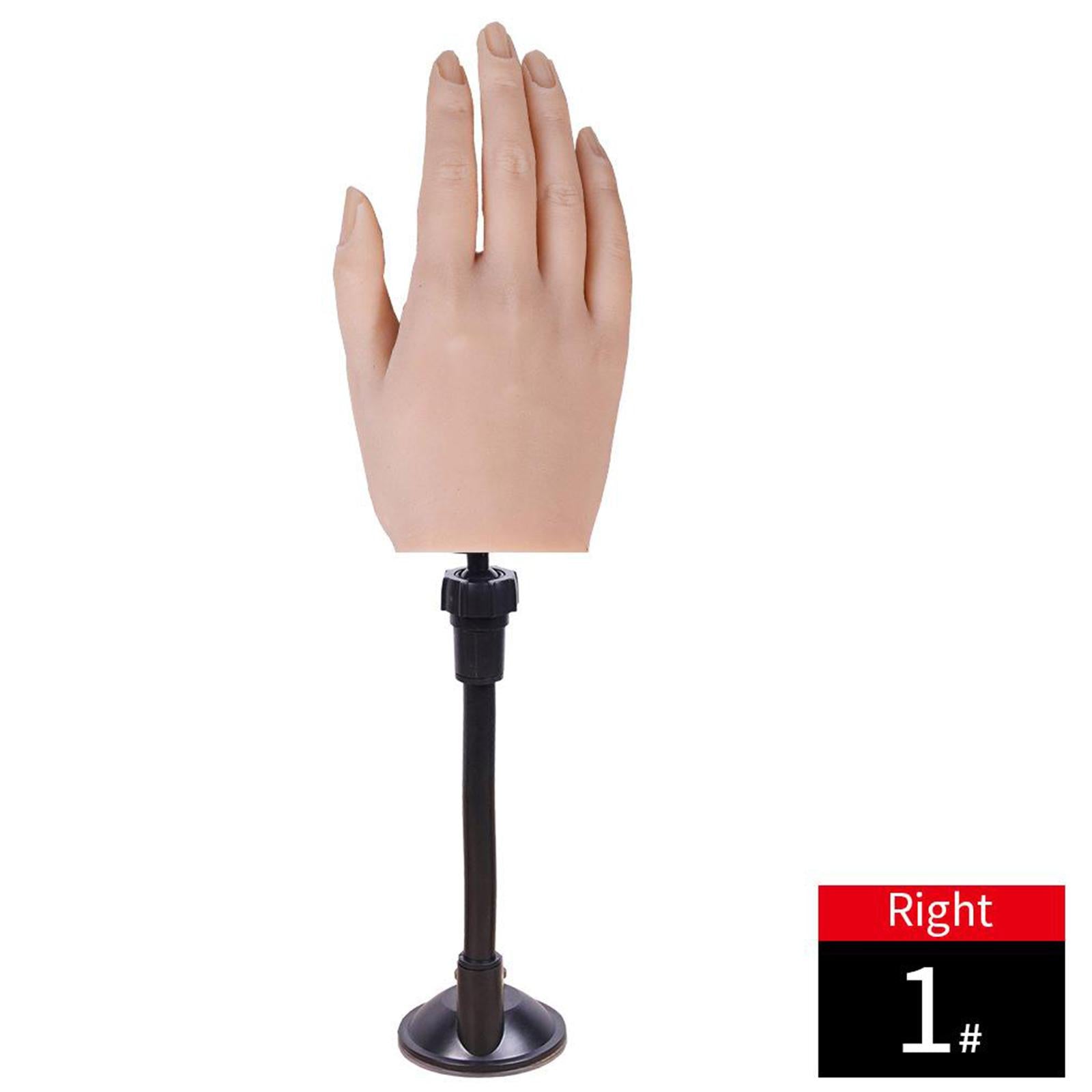 Silicone Practice Hand for Acrylic Nails Movable Flexible Fake Hand  Style 1