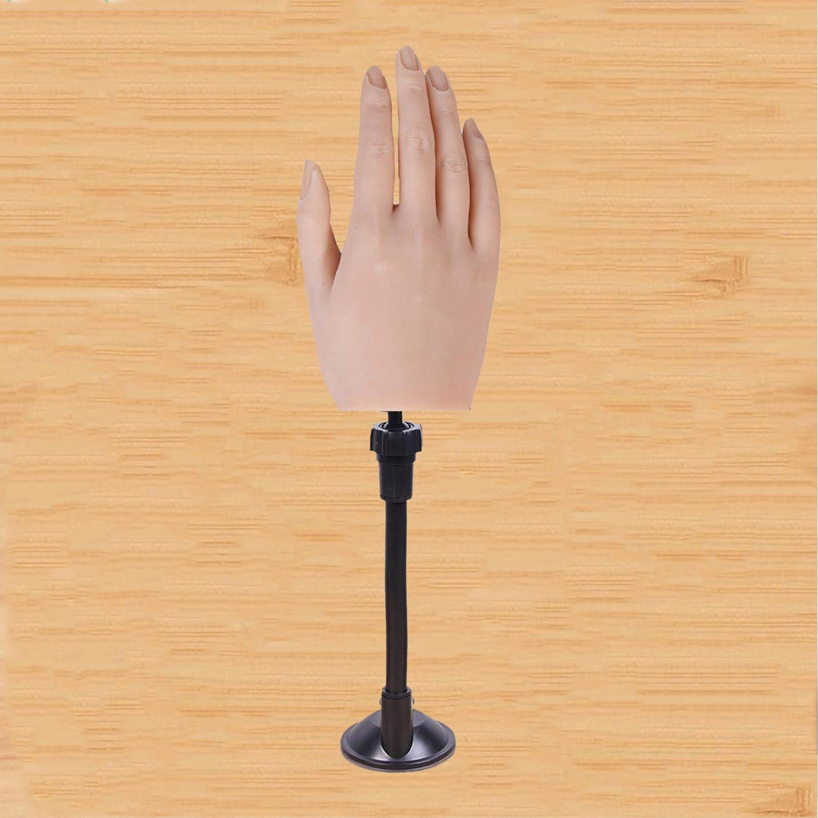 Silicone Practice Hand for Acrylic Nails Movable Flexible Fake Hand  Style 1