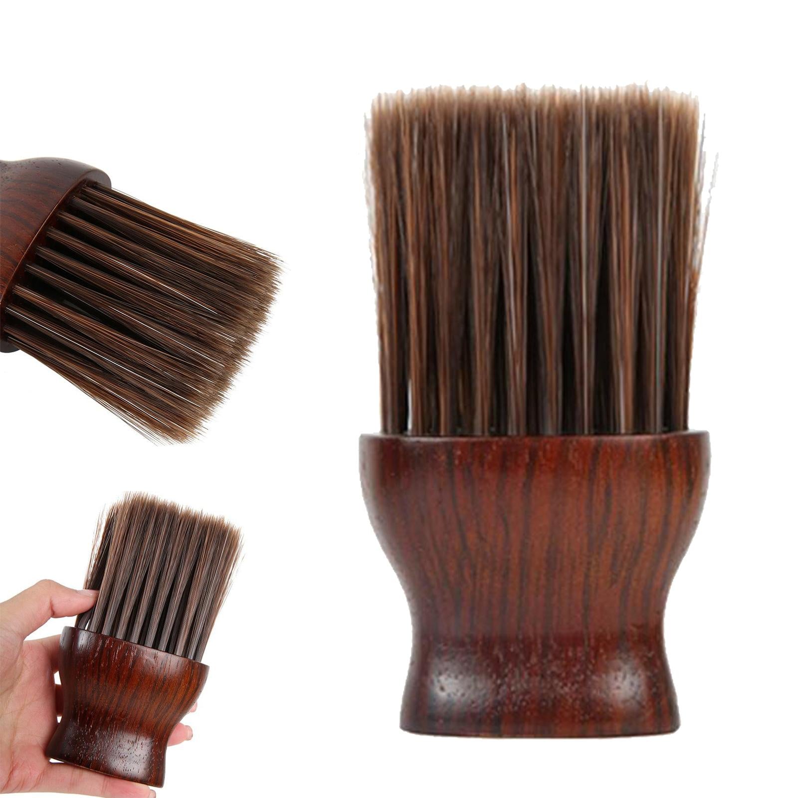 Barber Hair Cutting Brush Hairbrush Wooden Handle Cutting Skin-friendly S