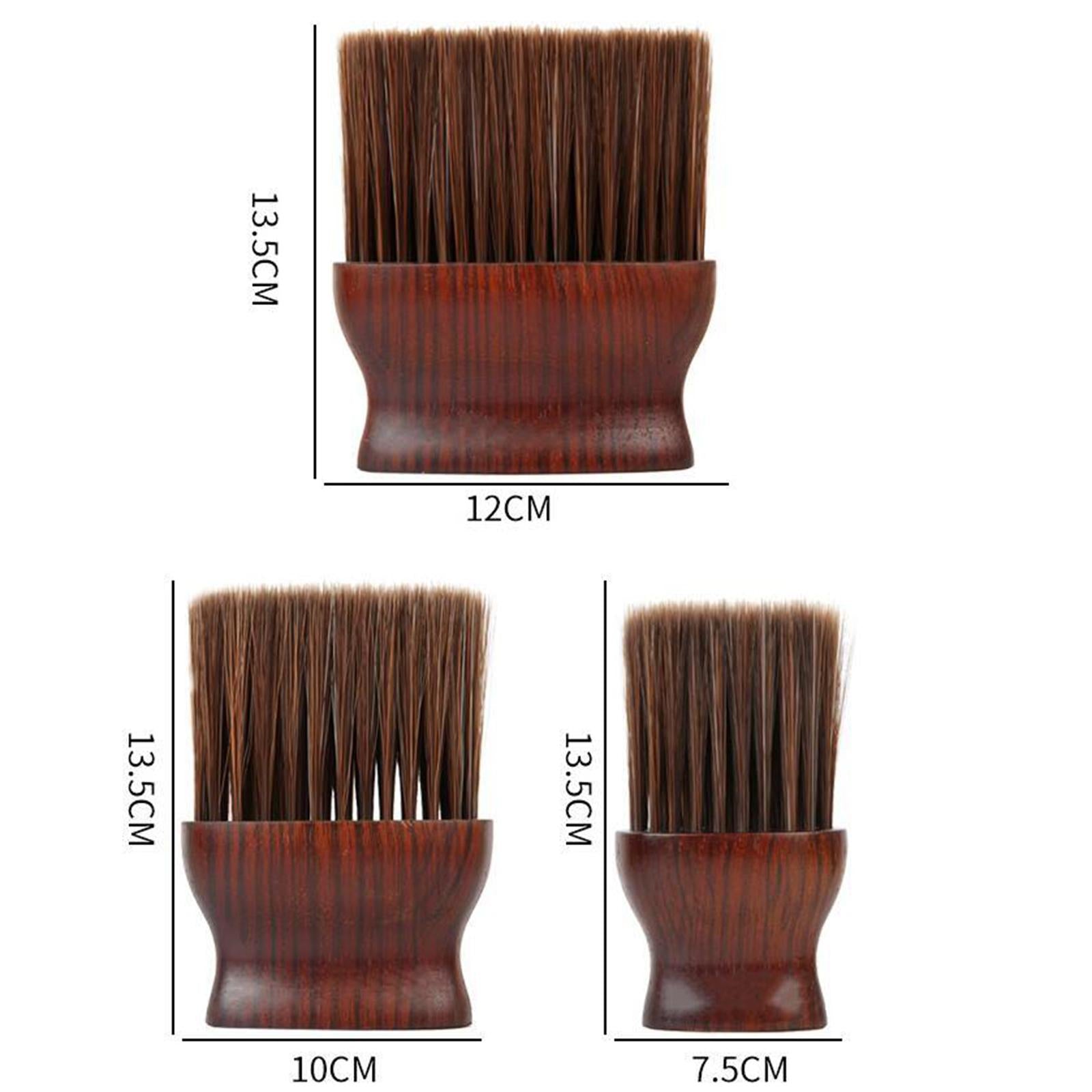 Barber Hair Cutting Brush Hairbrush Wooden Handle Cutting Skin-friendly S