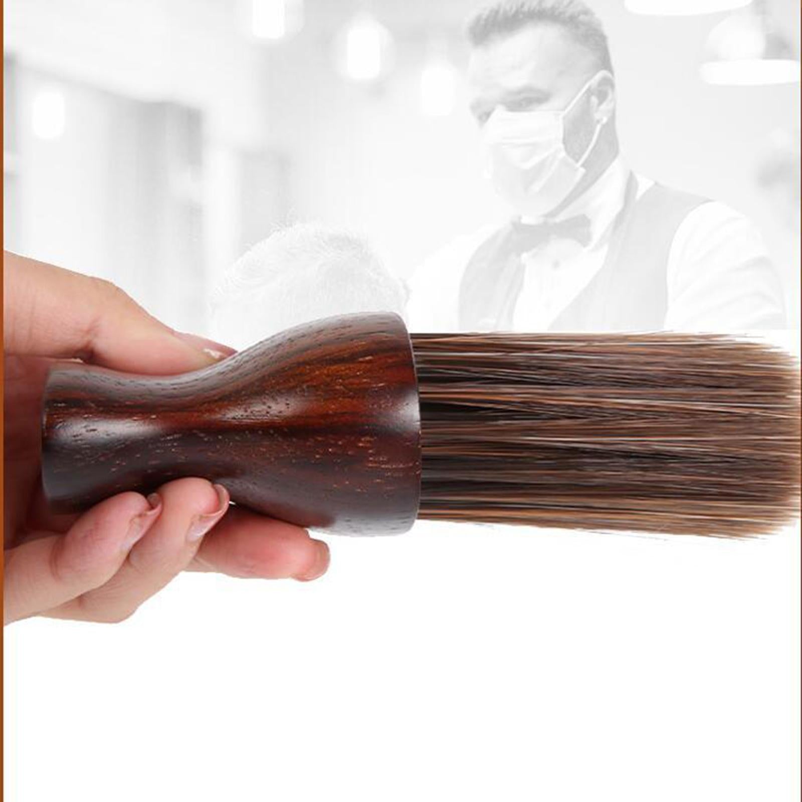 Barber Hair Cutting Brush Hairbrush Wooden Handle Cutting Skin-friendly S