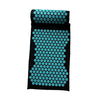 Yoga Acupressure Mat Pillow Set Trigger Points Mats Pain Stress Relief Black