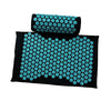 Yoga Acupressure Mat Pillow Set Trigger Points Mats Pain Stress Relief Black