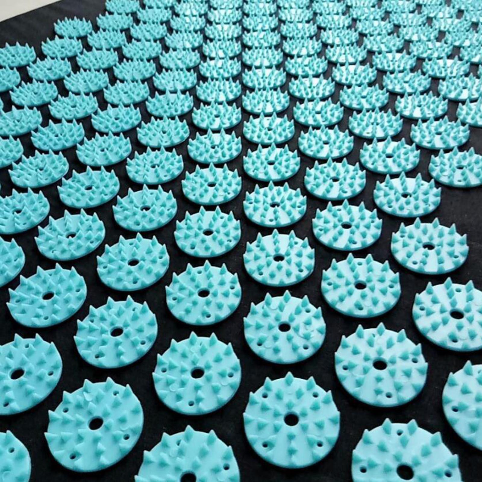 Yoga Acupressure Mat Pillow Set Trigger Points Mats Pain Stress Relief Black