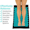 Yoga Acupressure Mat Pillow Set Trigger Points Mats Pain Stress Relief Black