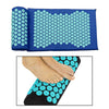 Yoga Acupressure Mat Pillow Set Trigger Points Mats Pain Stress Relief Blue