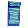 Yoga Acupressure Mat Pillow Set Trigger Points Mats Pain Stress Relief Blue