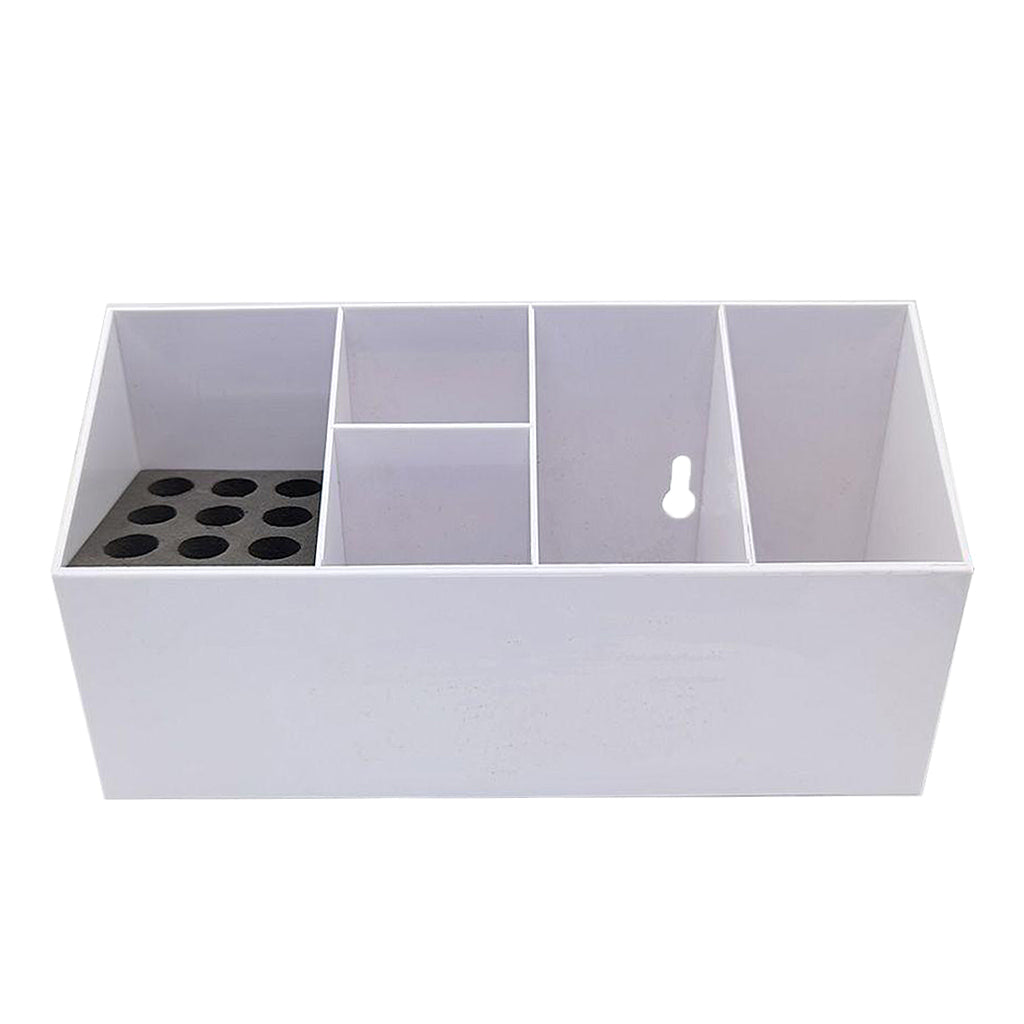 Hairdressing Tool Box Storage Case Shears Hair Scissor Rack White