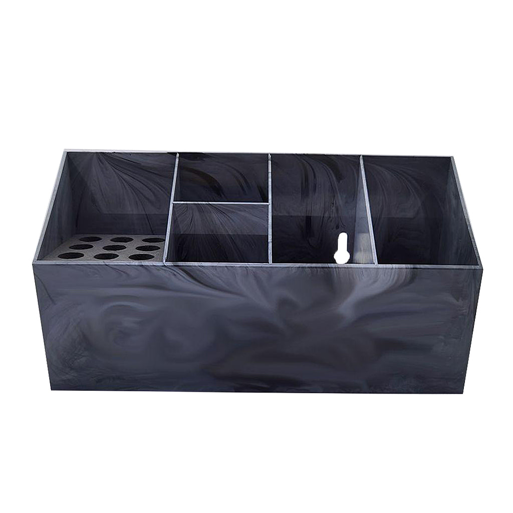 Hairdressing Tool Box Storage Case Shears Hair Scissor Rack Marbling