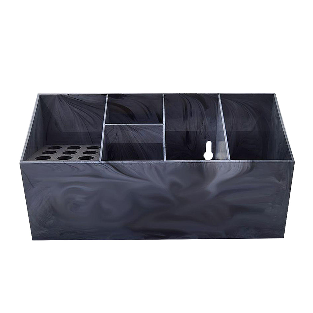 Hairdressing Tool Box Storage Case Shears Hair Scissor Rack Marbling