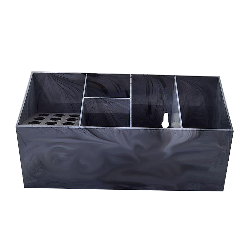 Hairdressing Tool Box Storage Case Shears Hair Scissor Rack Marbling