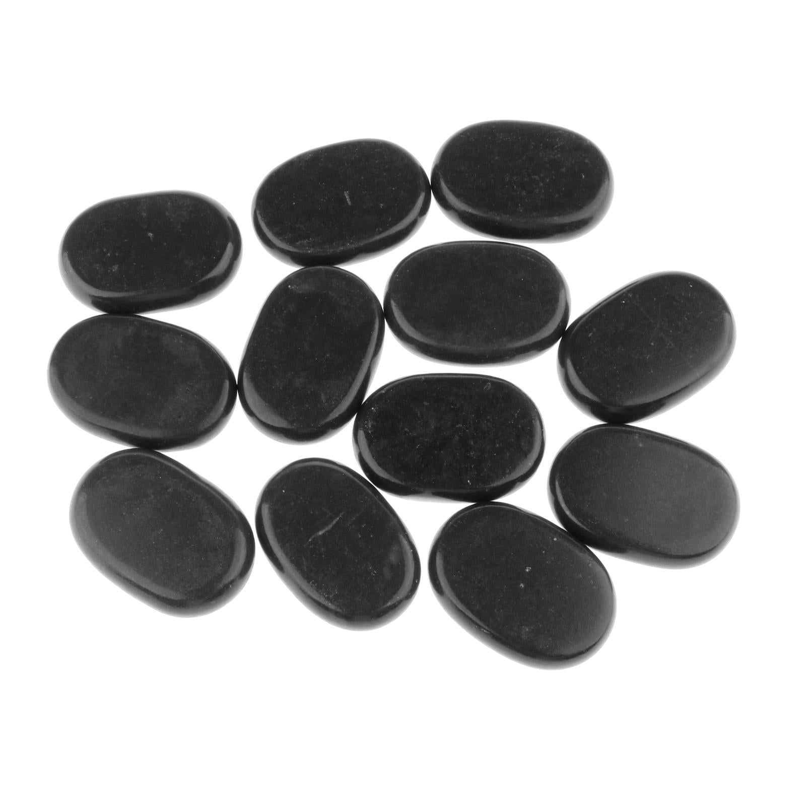 SPA Relaxing Body Hot Stones Relaxation for Massage Parlour Beauty Salon 12 Pcs Set